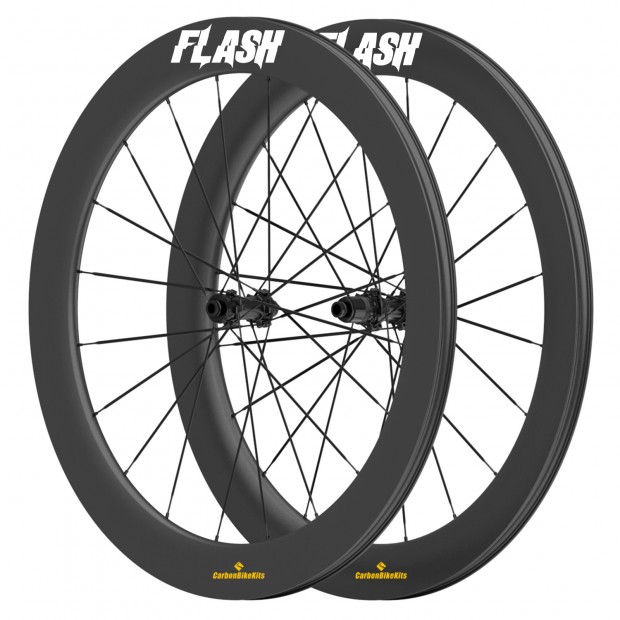 700C 65x31mm Carbon Tubeless Hooked /Hookless Gravel / CX Wheelset with Blade Carbon Spokes